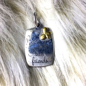 “Born to be best friends” necklace pendant